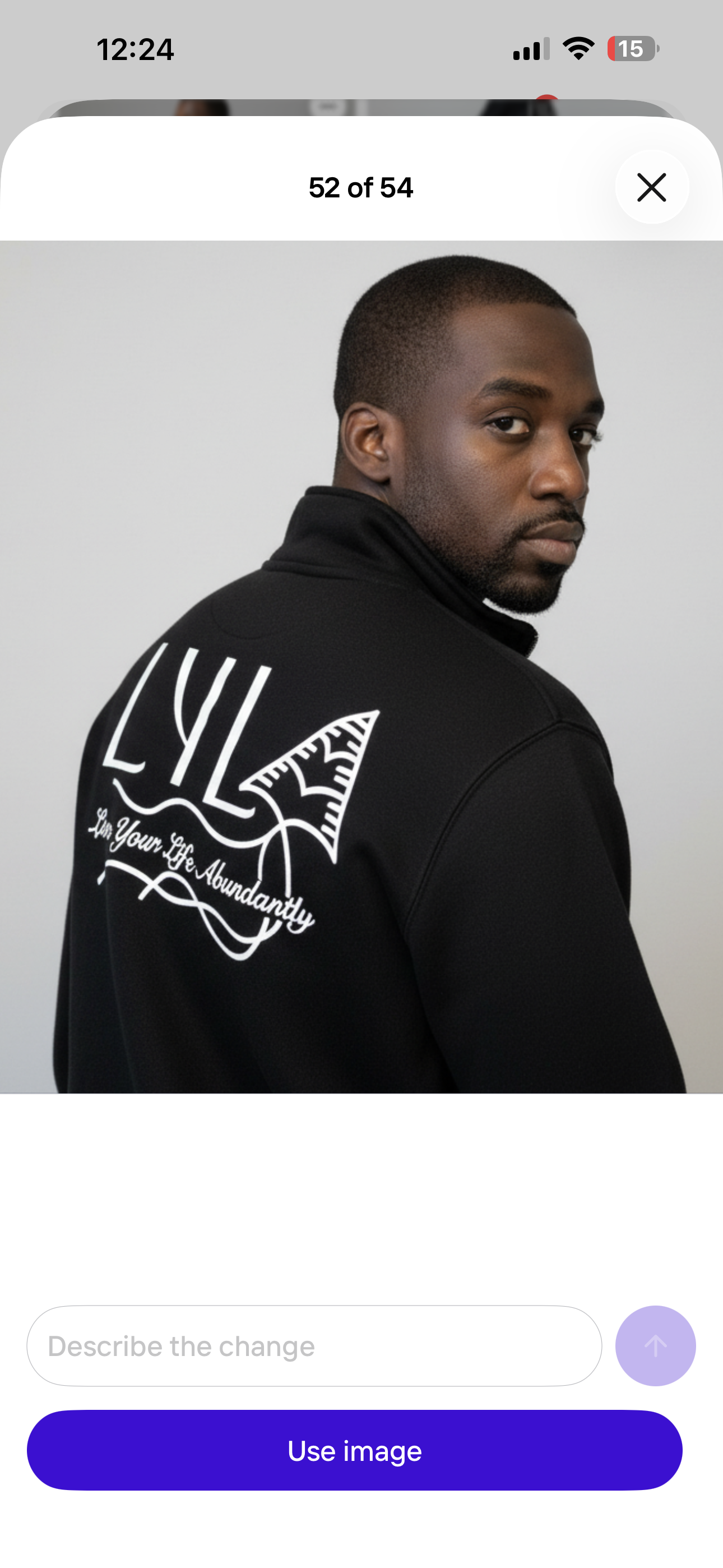 Black Lux Patched Quarter Zip Sweater