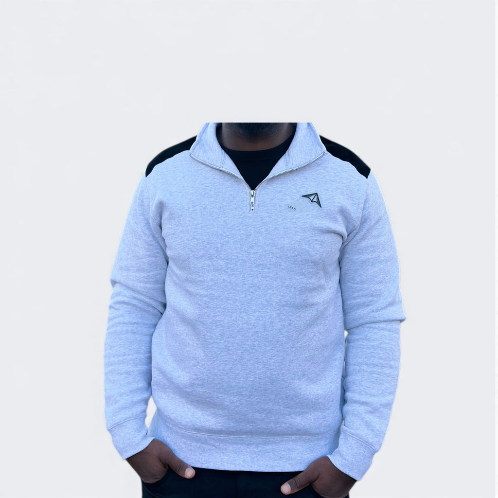 Suede Lux Quarter Zip Sweater