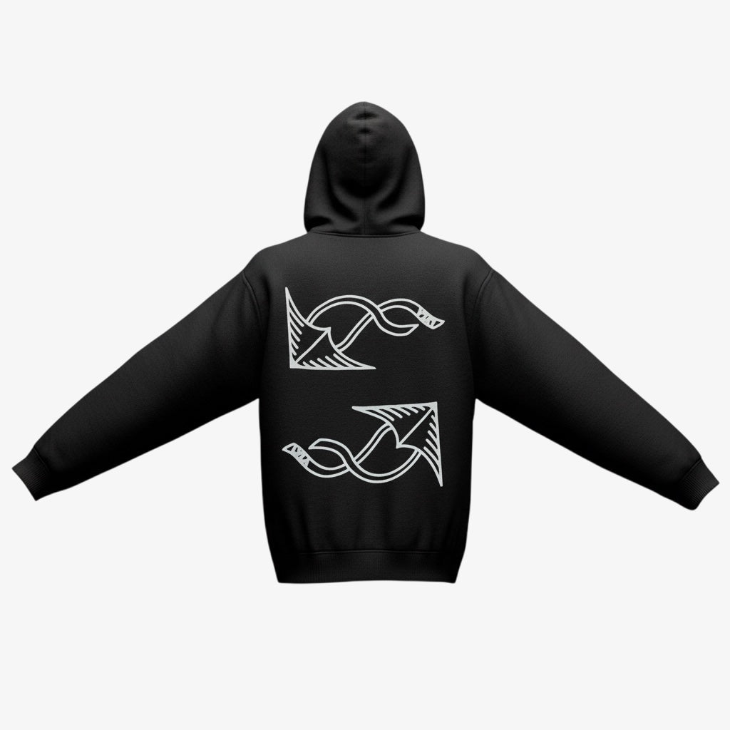 Black Full Circle Hoodie